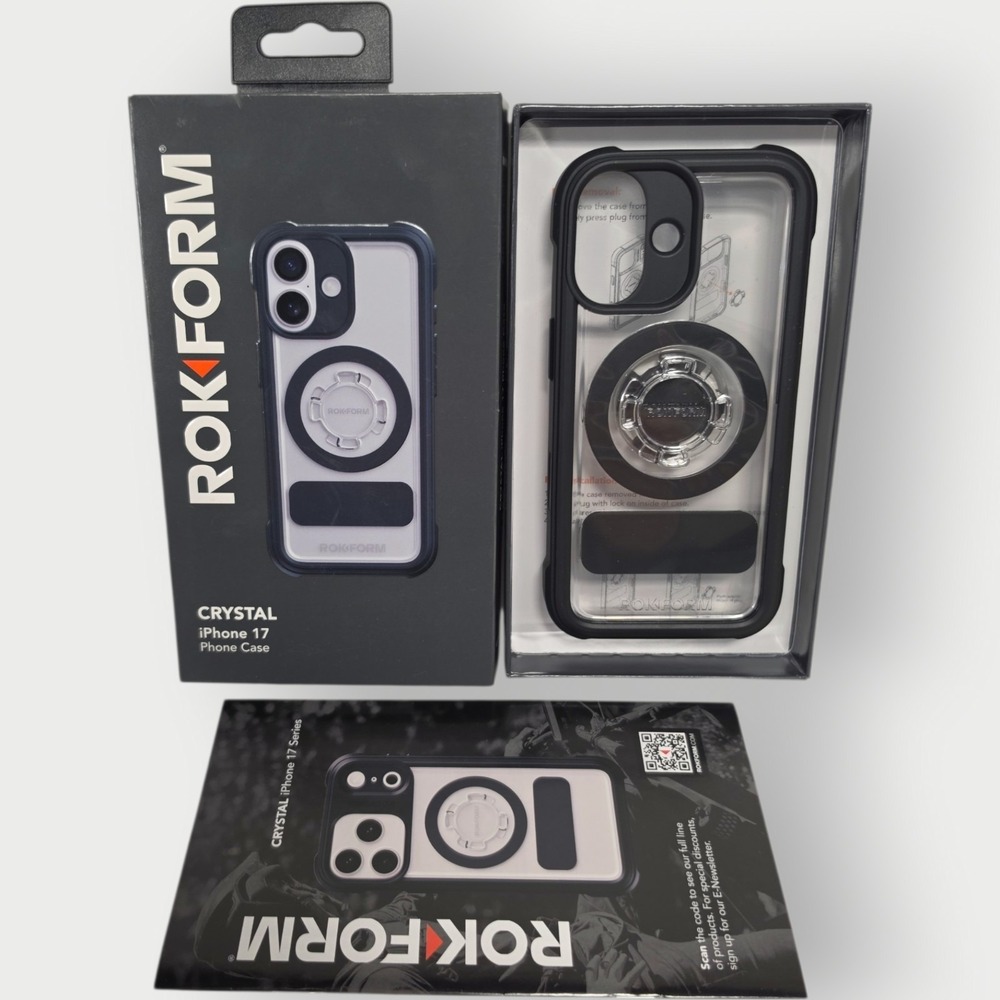 RokForm iPhone 17 Max Crystal Case Military Grade Protection Tough NEW OPEN BOX